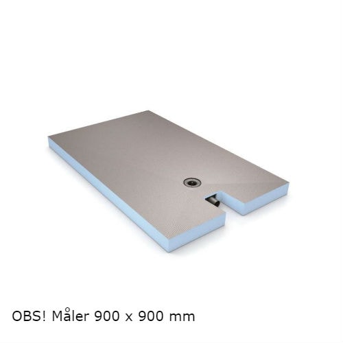 Wedi Fundo Integro gulvelement 900 x 900 x 90 mm