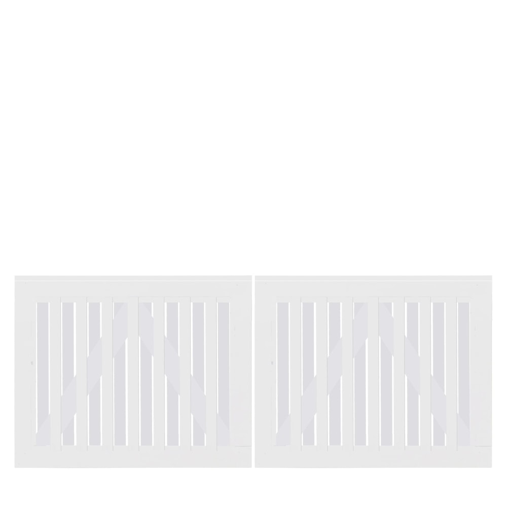 Plus Nagano dobbeltlåge grundmalet hvid Bredde 200 cm