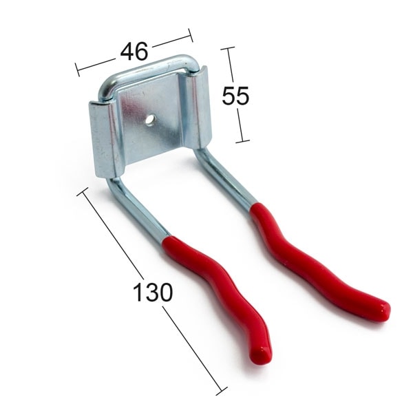 Habo Støvsugerørholder af stål Elforzinket