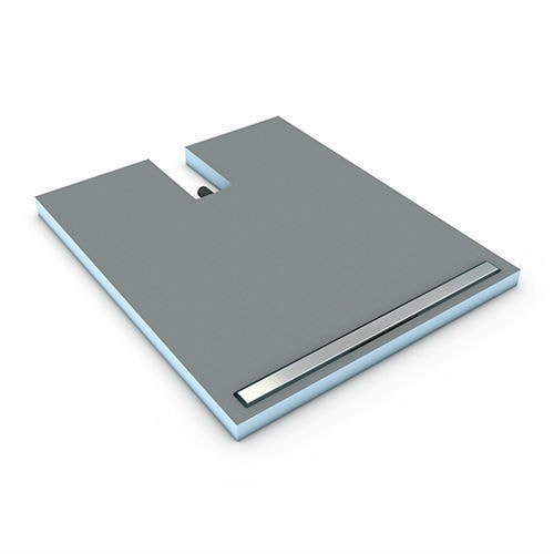 Wedi Fundo Plano Linea 900 x 900 x 70 mm komplet med 300 mm afløb