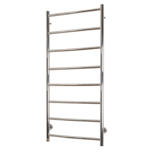 Kriss Polaris elektrisk håndklædevarmer i poleret stål 1200 x 500 mm 120 watt