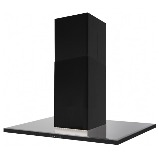 Silverline SL4250 Nordic Dark Ada frithængende emhætte i rustfri/sort glas 60 cm