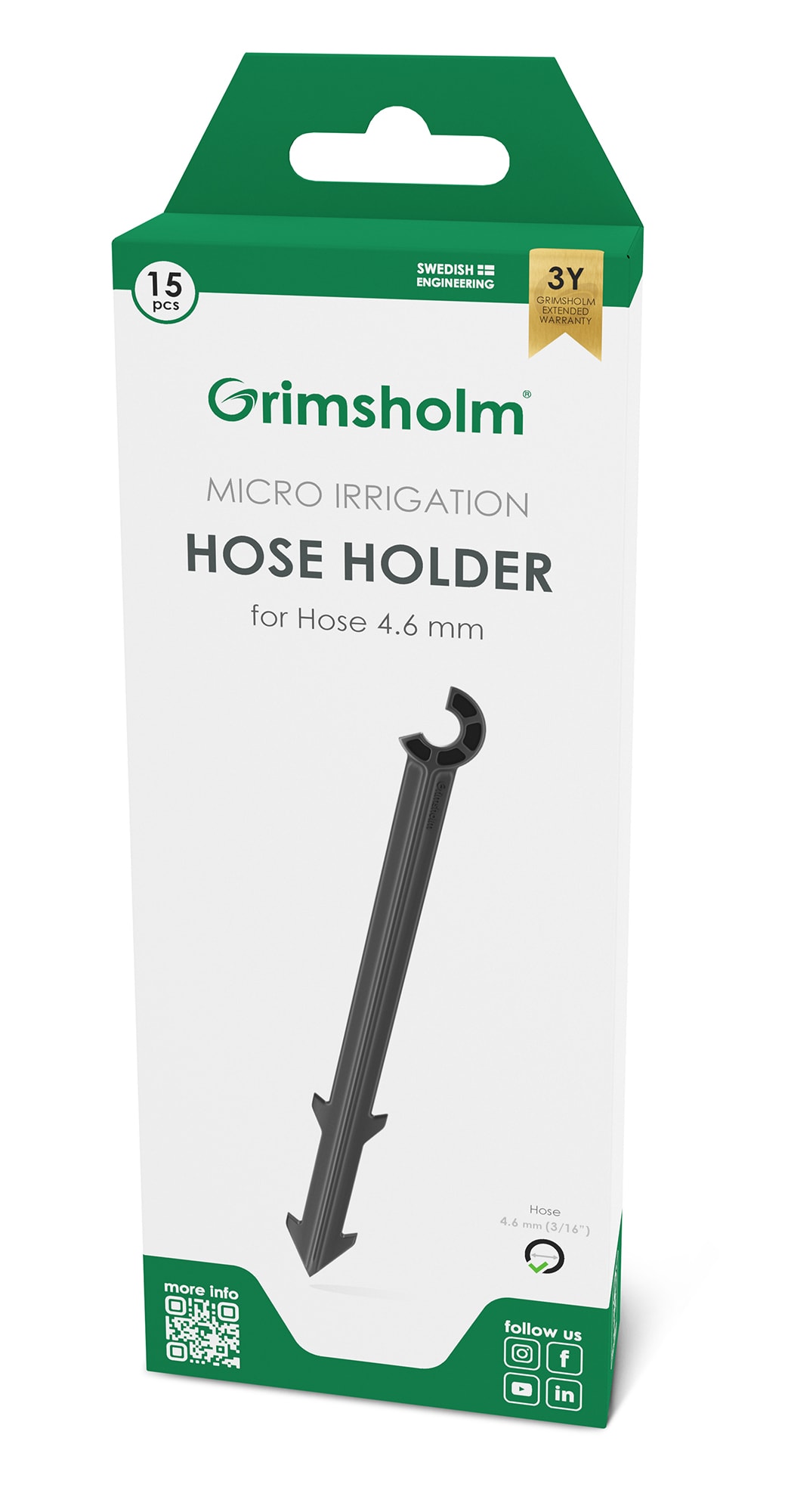 Grimsholm slangeholder 4,6 mm