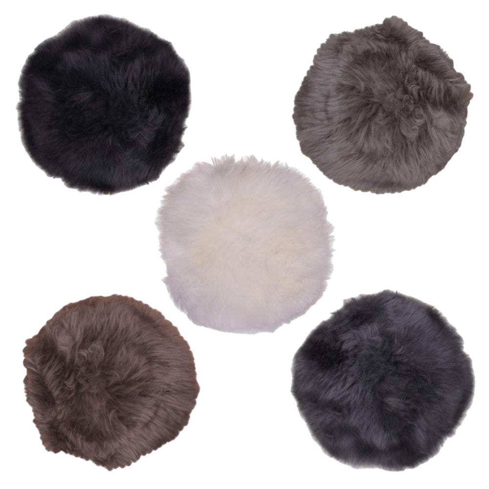 House Nordic lammeskindshynde i grå Ø35 cm