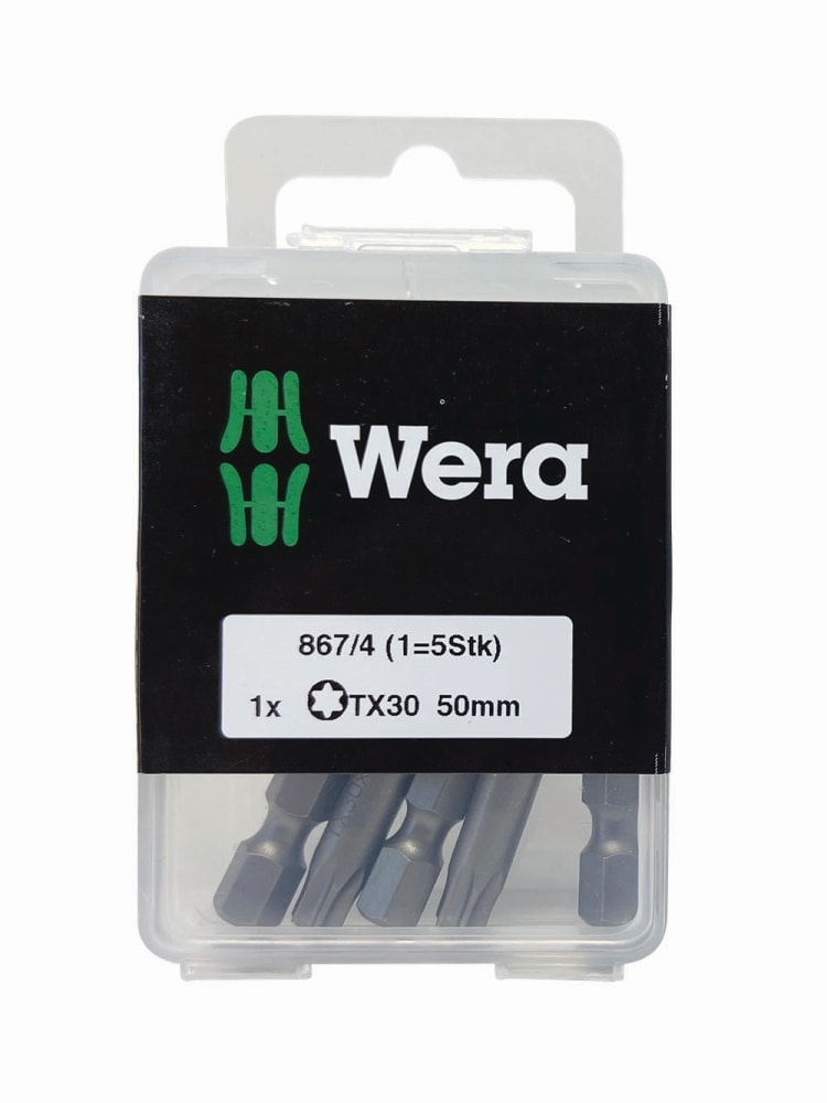Wera 867/4 bits TX 30 x 50 5 stk.