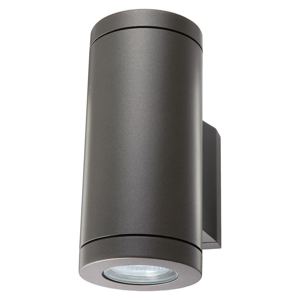 SG Metro væglampe i grafit 2 x GU10 2700K IP65 Ø9 cm