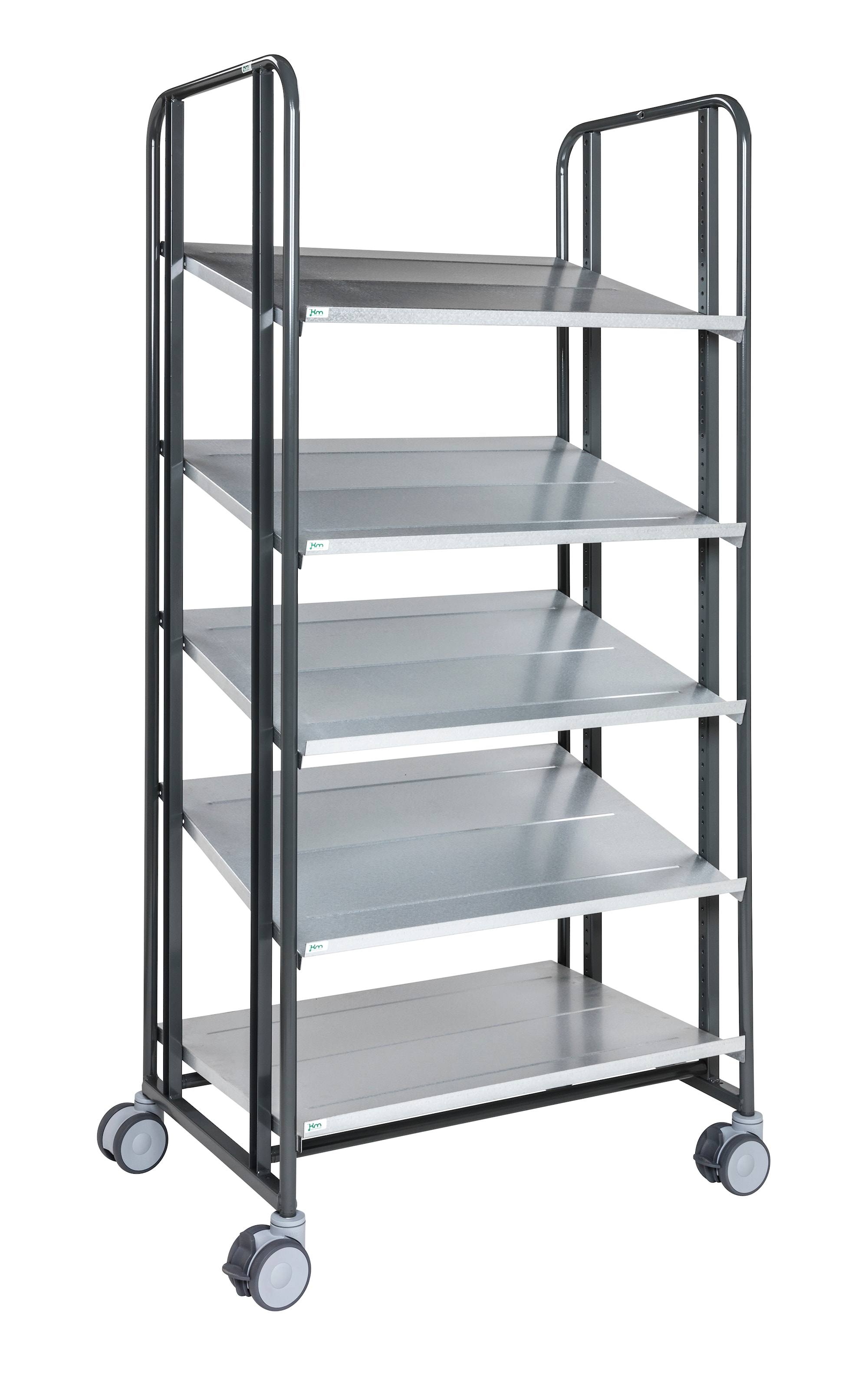 Kongamek 82 x 60 mørkegrå hyldevogn 168-serien KM168-5HM-ERGO