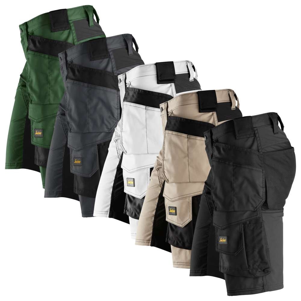 Snickers 6141 AllroundWork stretch shorts med hylsterlommer sort
