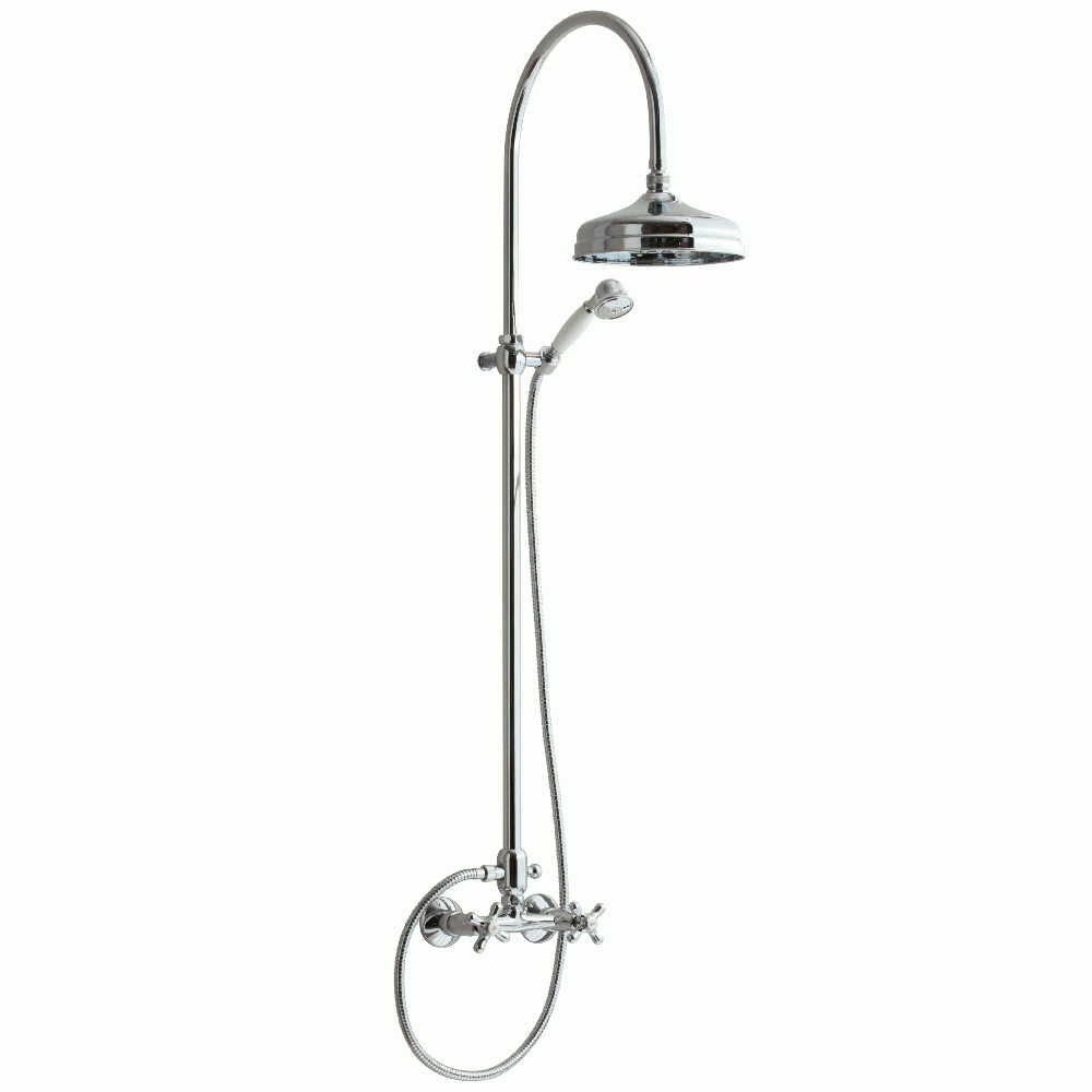 Lavabo Retro komplet 2-grebs brusesæt messing