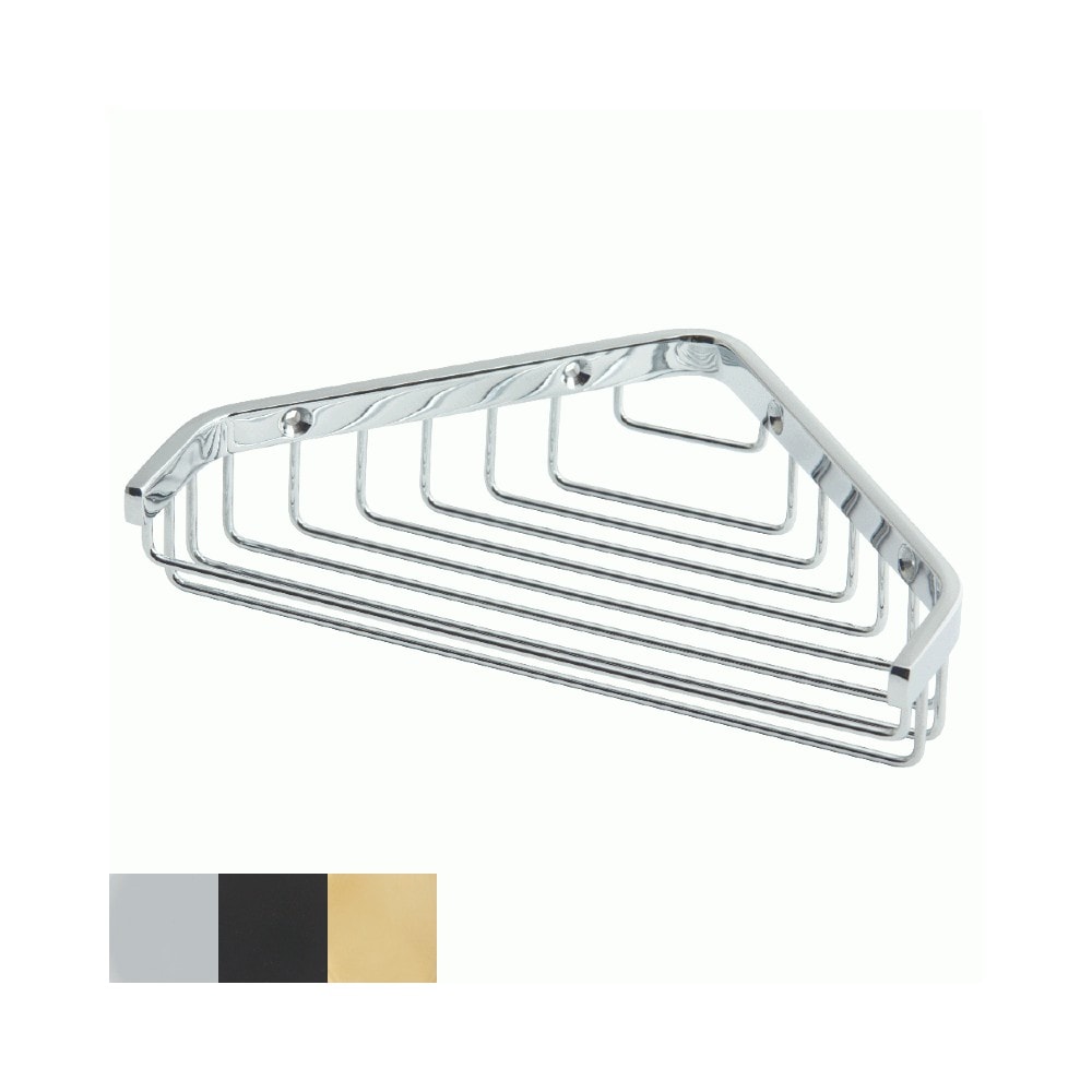 Lavabo Luna hjørnetrådkurv til bruseren messing