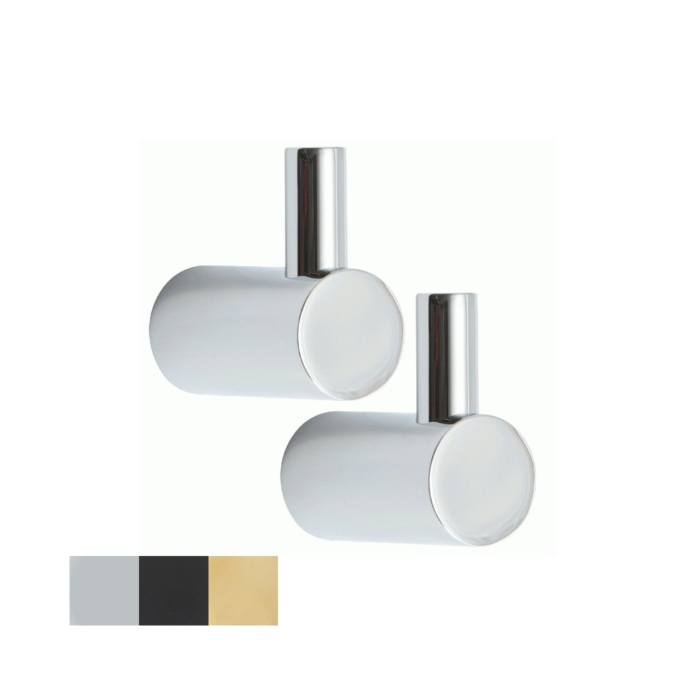 Lavabo Luna håndklædekrog mellem messing 2 stk.