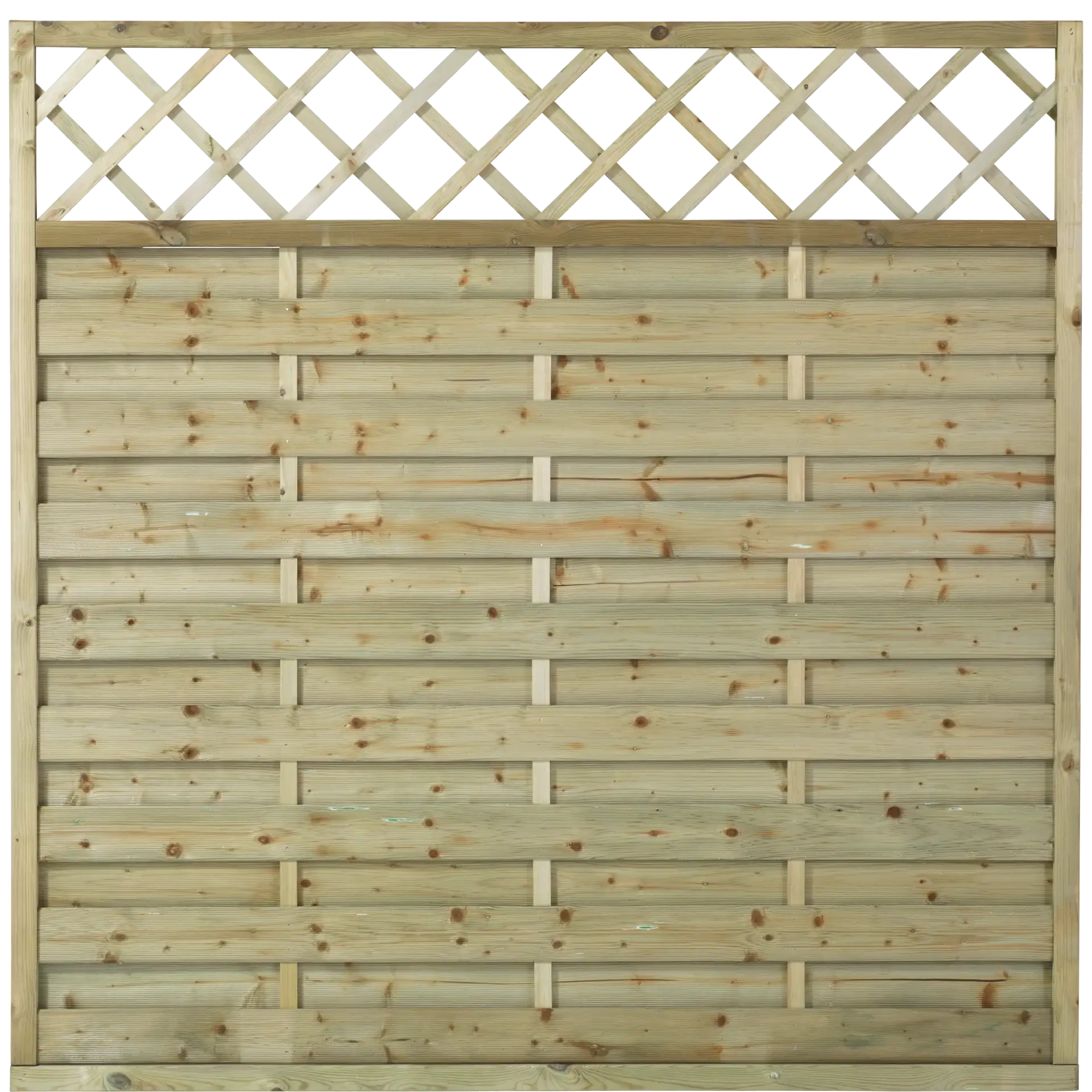 Plus Bergen hegn med espalier i trykimprægneret 180 x 180 cm 3004-1