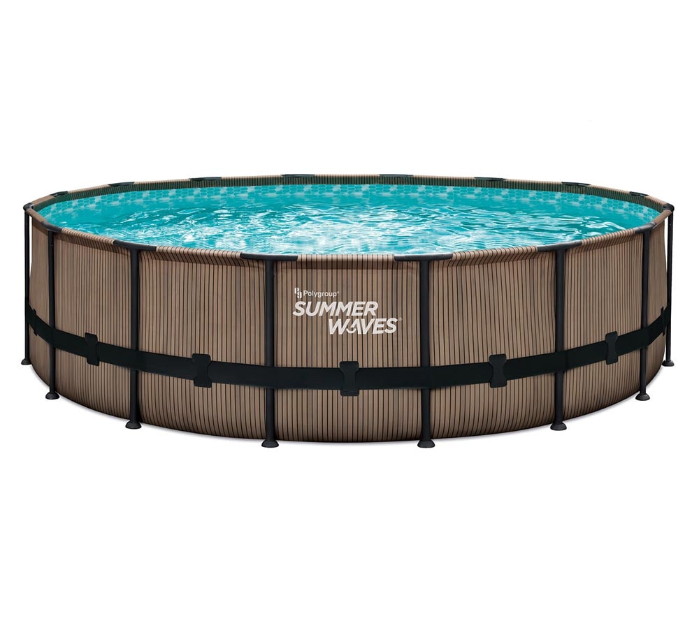 Summer Waves Elite pool teak-look