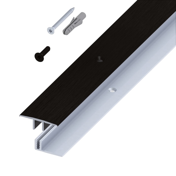 Alfer Optifloor tæppeovergang rustfri look 44 mm 1 meter