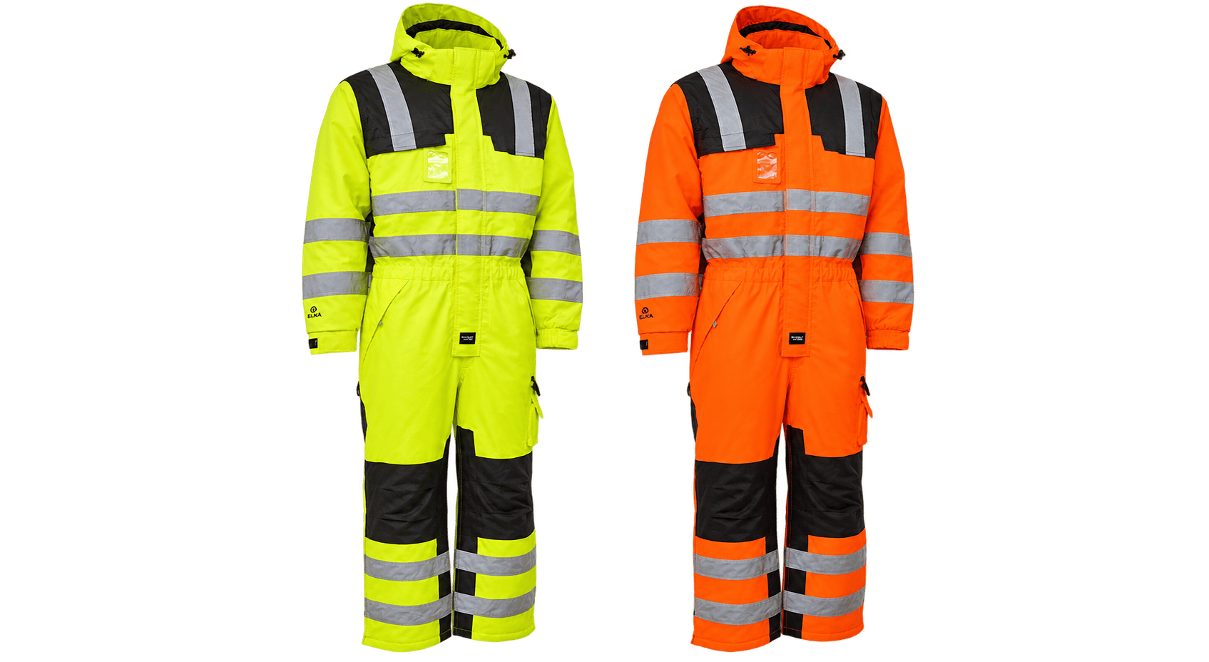 Elka Visible Xtreme vinterkedeldragt - Fl. gul/sort - 5XL