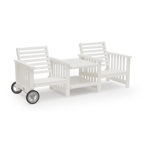 Hillerstorp Gotland rullesofa i hvid til 2 personer