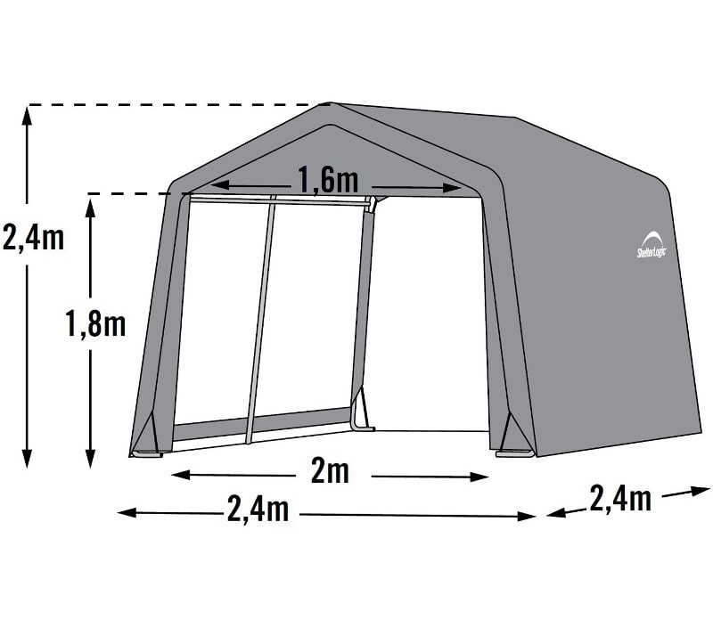 ShelterLogic_Geraetehaus_240x240cm_gruen_Skizze[1]