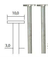 Proxxon hjul fræser Ø 10 mm. 2 stk.Proxxon nr. 28727