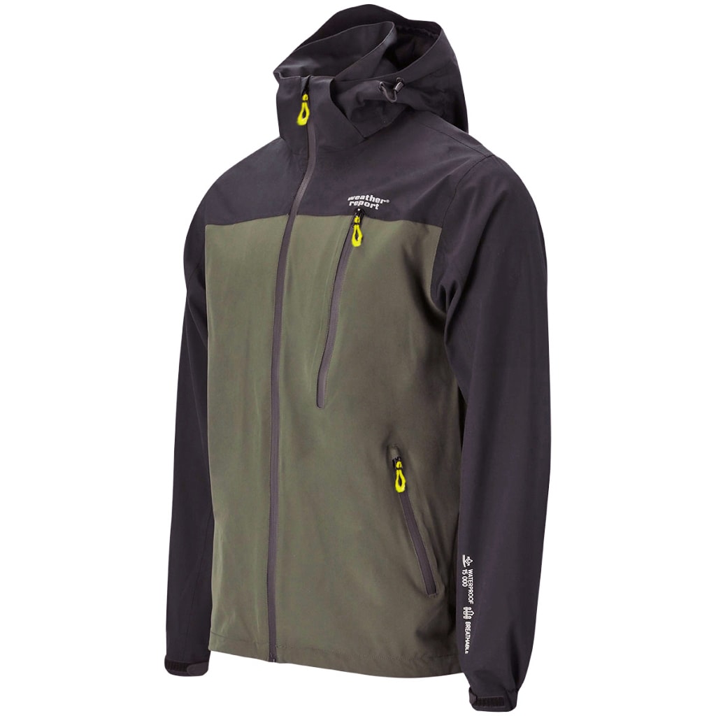 Jacka_tarmac_herr_gron_svart_sida_gula_zipperpulle