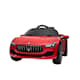 Nordic Play Maserati Ghibli 12V elbil i rød med gummihjul og lædersæde