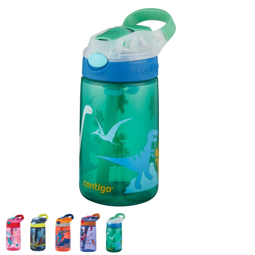 Contigo Gizmo Flip Autospout Kids drikkedunk Jungle Green Dino 420 ml