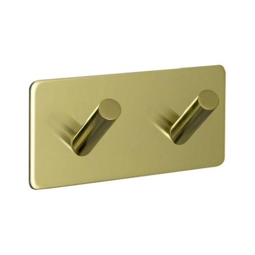 Beslag Design Base 200 håndklædekrog 2-kroge poleret messing