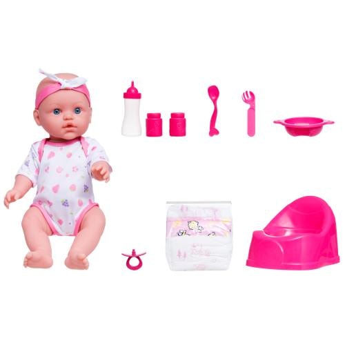 Baby Doll dukke 41 cm med tilbehør