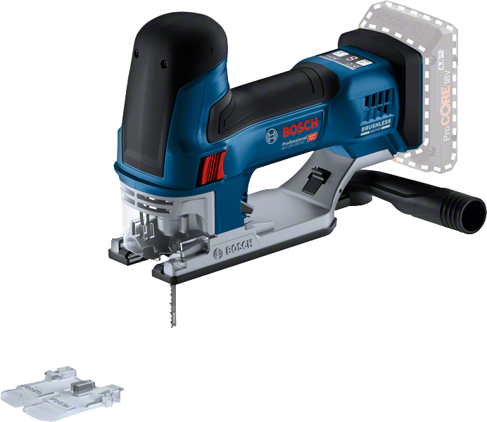 Bosch GST 18V-155 stiksav uden batteri og lader L-boxx