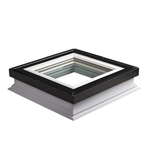 Fakro DXG P2 fladtagsvindue fast karm 2-lags planglas sort 120 x 220 cm