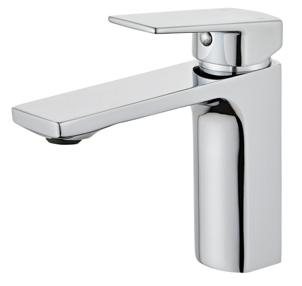 Danbad håndvaskarmatur i krom look med push-open bundventil