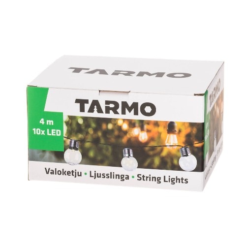 Tarmo Solar LED partykæde / lyskæde med 10 pærer