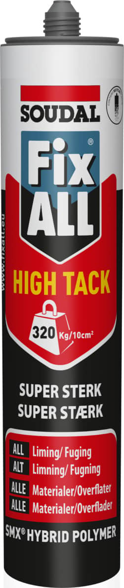 Soudal Fix ALL High Tack fugeklæber hybrid polymer lys grå 290 ml