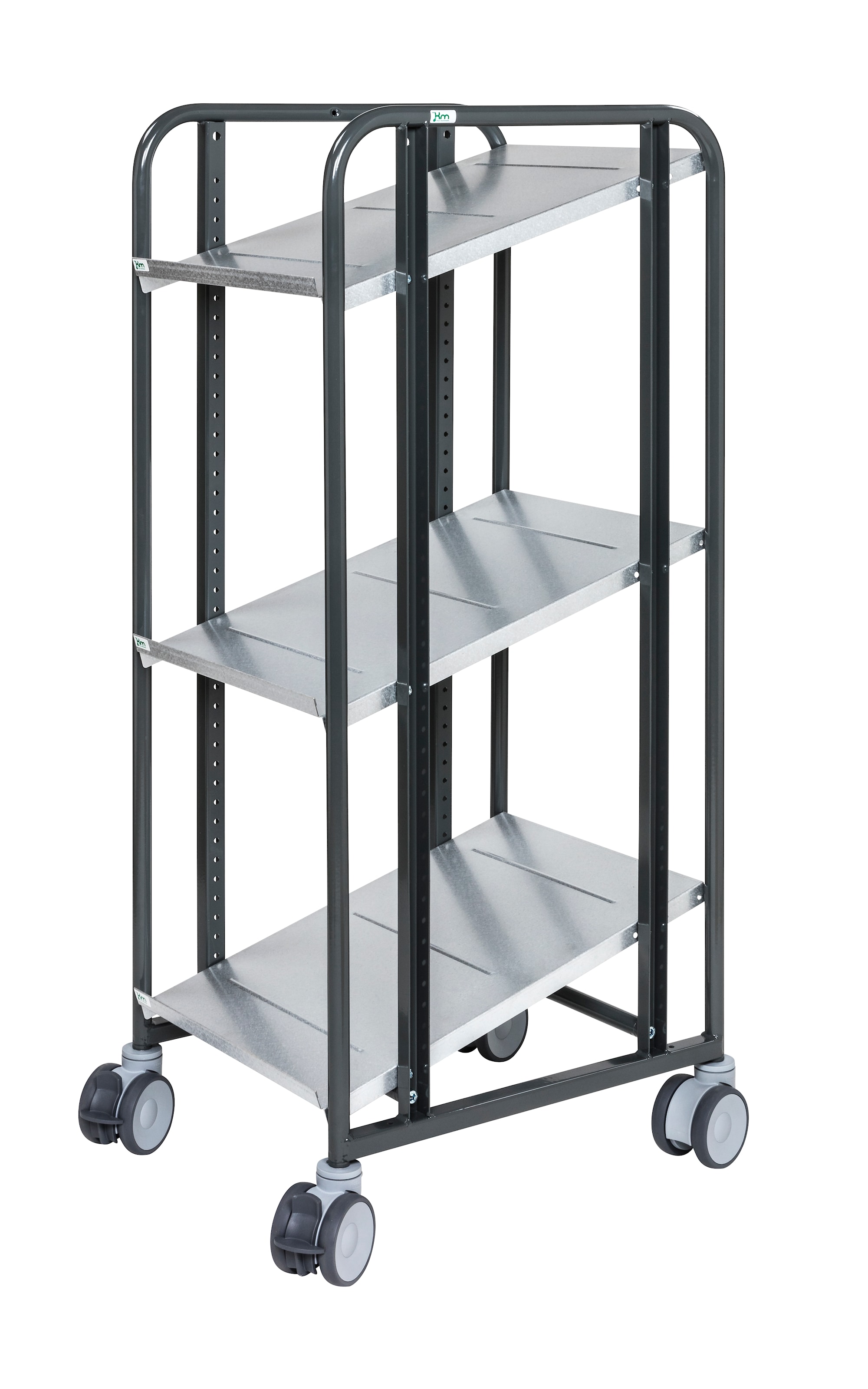 Kongamek 42 x 60 mørkegrå hyldevogn 168-serien KM168-3LS-ERGO