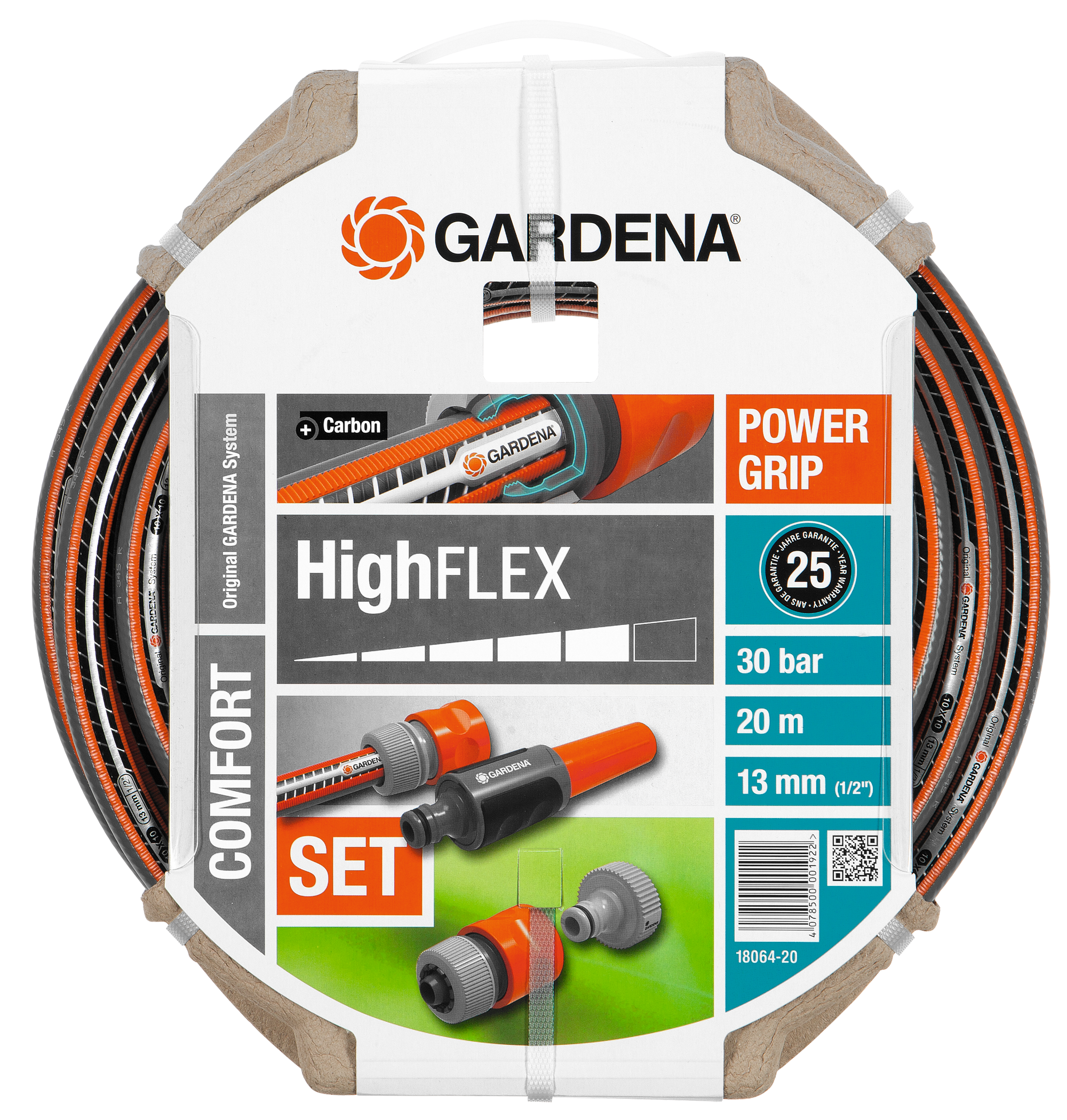 Gardena comfort highflex 1/2" 20 meter incl. fittings 18064-20