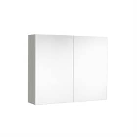 Allibert Pesaro spejlskab med 2 låger og soft close pale betongrå 80 cm
