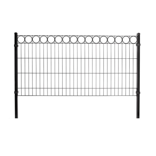 Hortus panelhegn i sort med 0-deko 100 x 200 cm