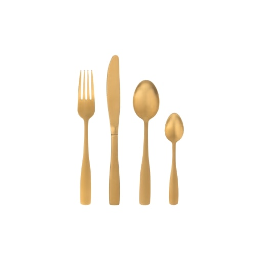 Maku 16 dele bestik i mat guld