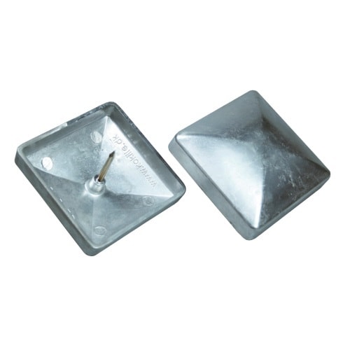 Kokille stolpehat Cap i støbt aluminium 102 til 100x100 mm stolpe