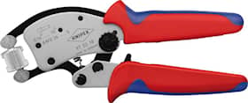 Knipex Twister16 crimptang til kabeltyller med drejeligt crimphoved, forkromet 24