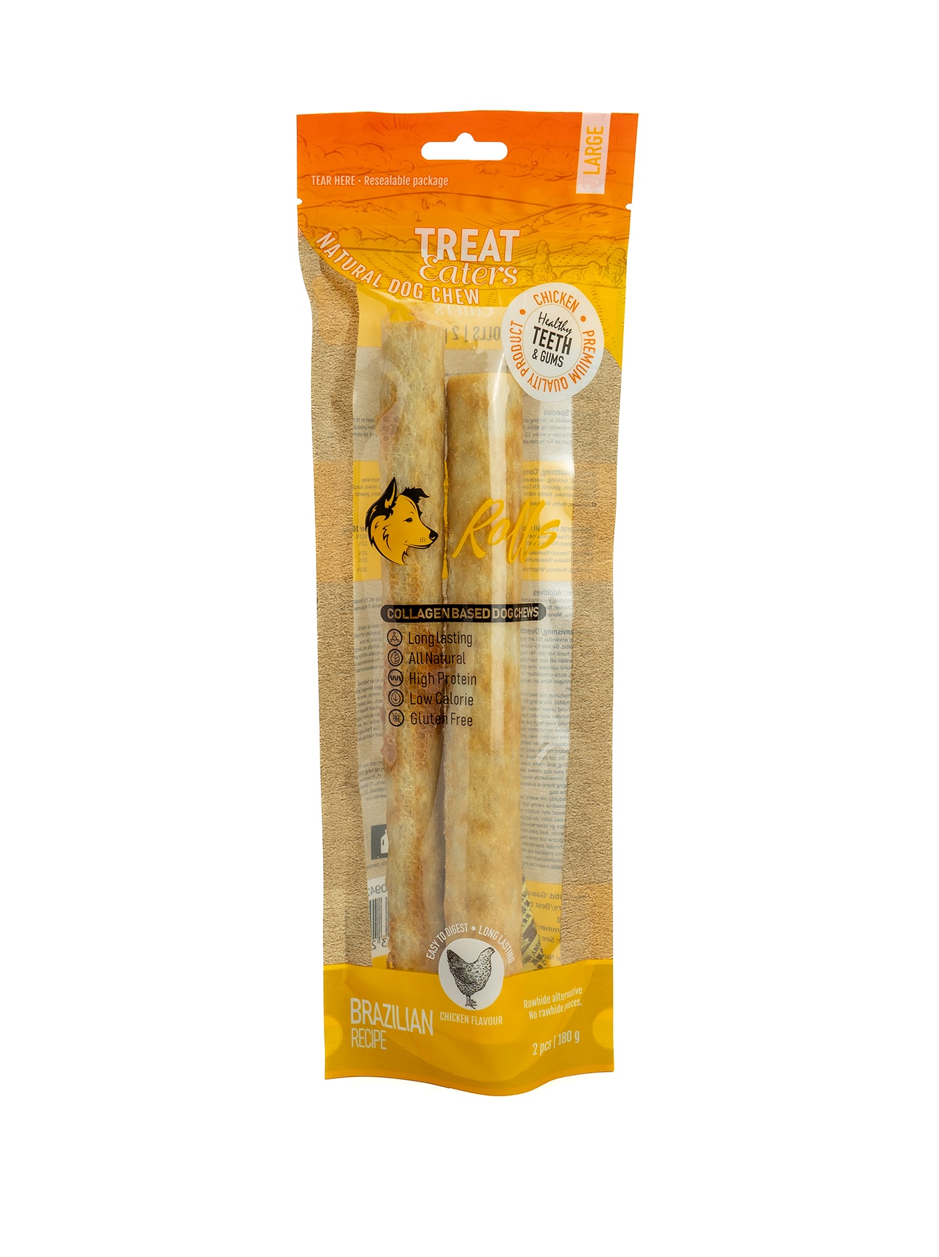 The New Hide Large Roll Chicken 2 stk 180g