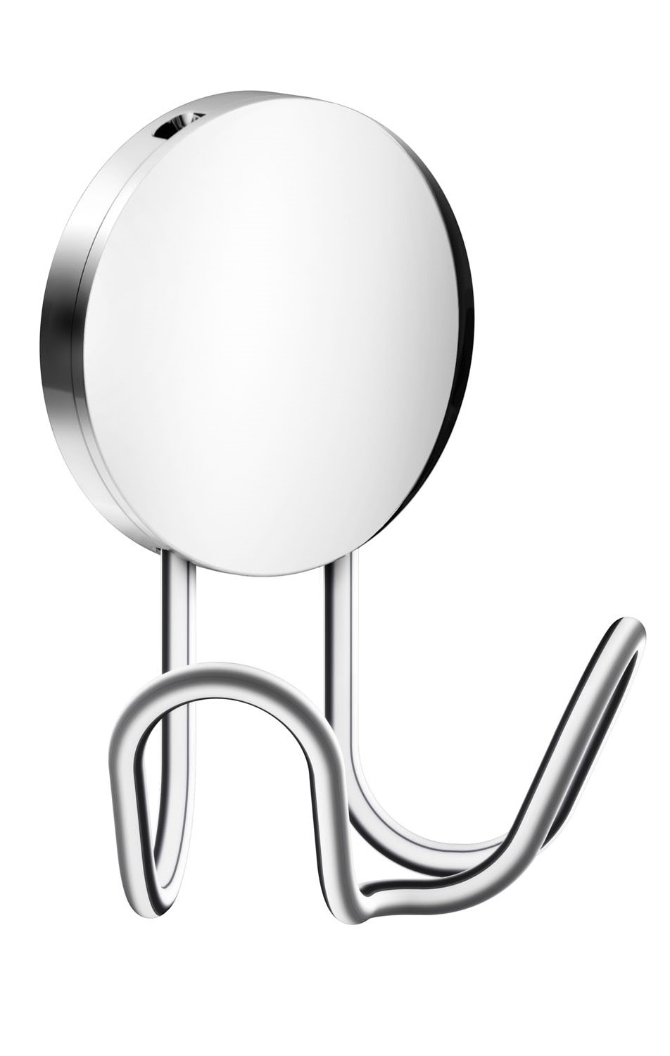 Beslagsboden dobbeltkrog i mat sort, selvklæbende H90 mm