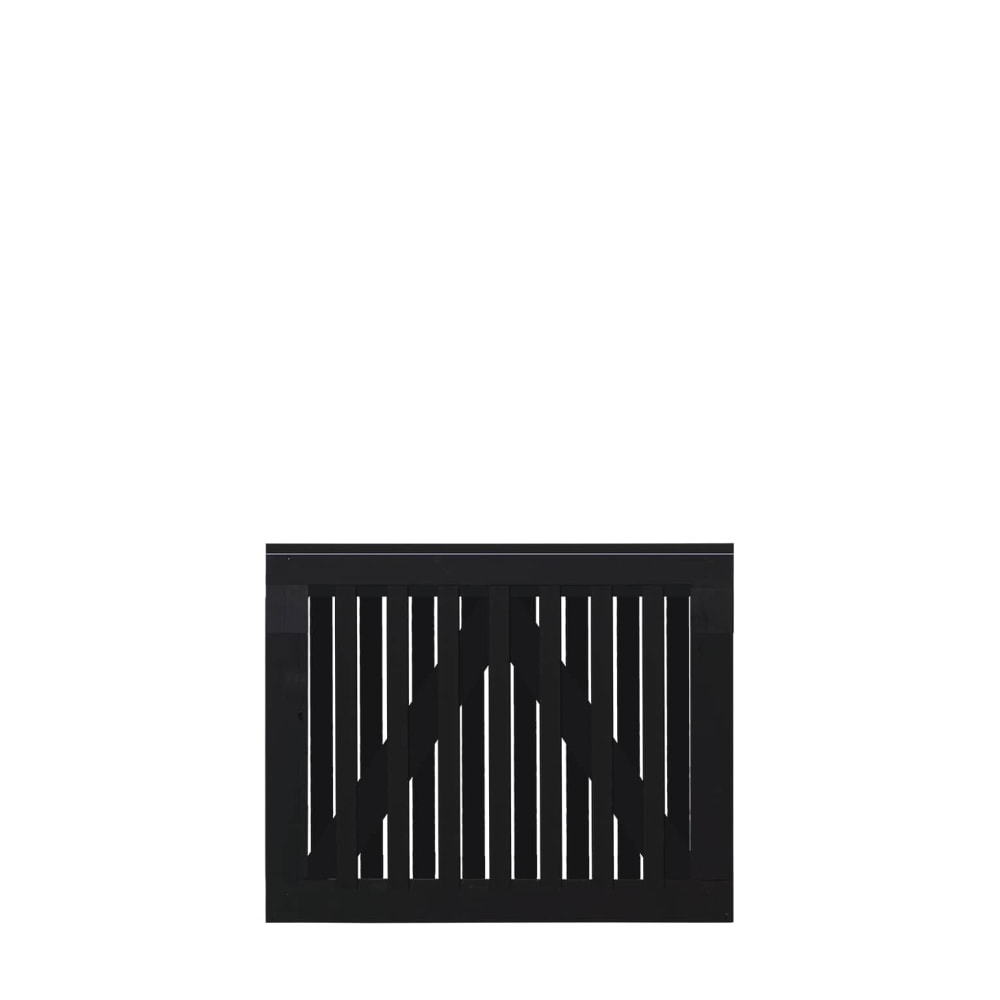 Plus Nagano enkeltlåge grundmalet sort Bredde 100 cm