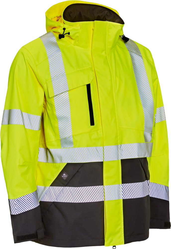 Elka Visible Xtreme Stretch Jakke - Fl.Gul/Sort - 5XL