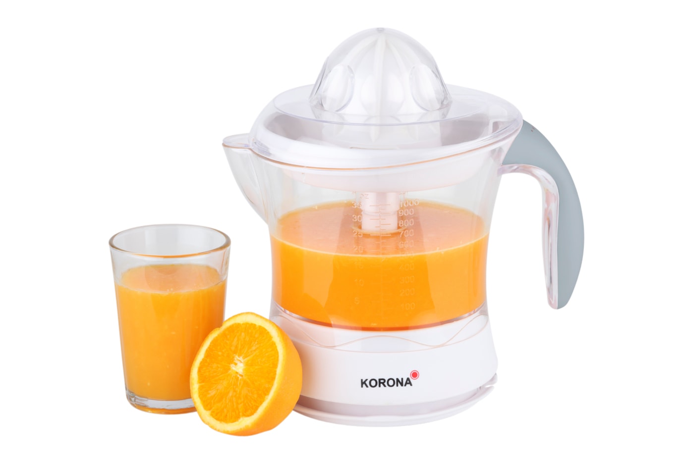Korona 27010 Juicer citruspresser hvid/grå 1L 40W