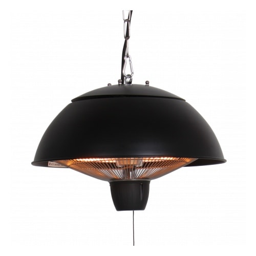Hortus terrassevarmer halogen hængemodel i sort 600/1500W