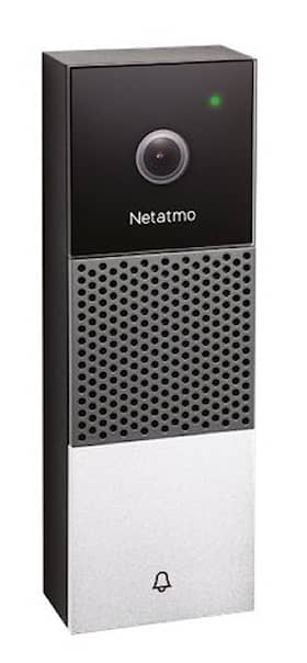 Netatmo Smart videodørklokke med højtaler og mikrofon