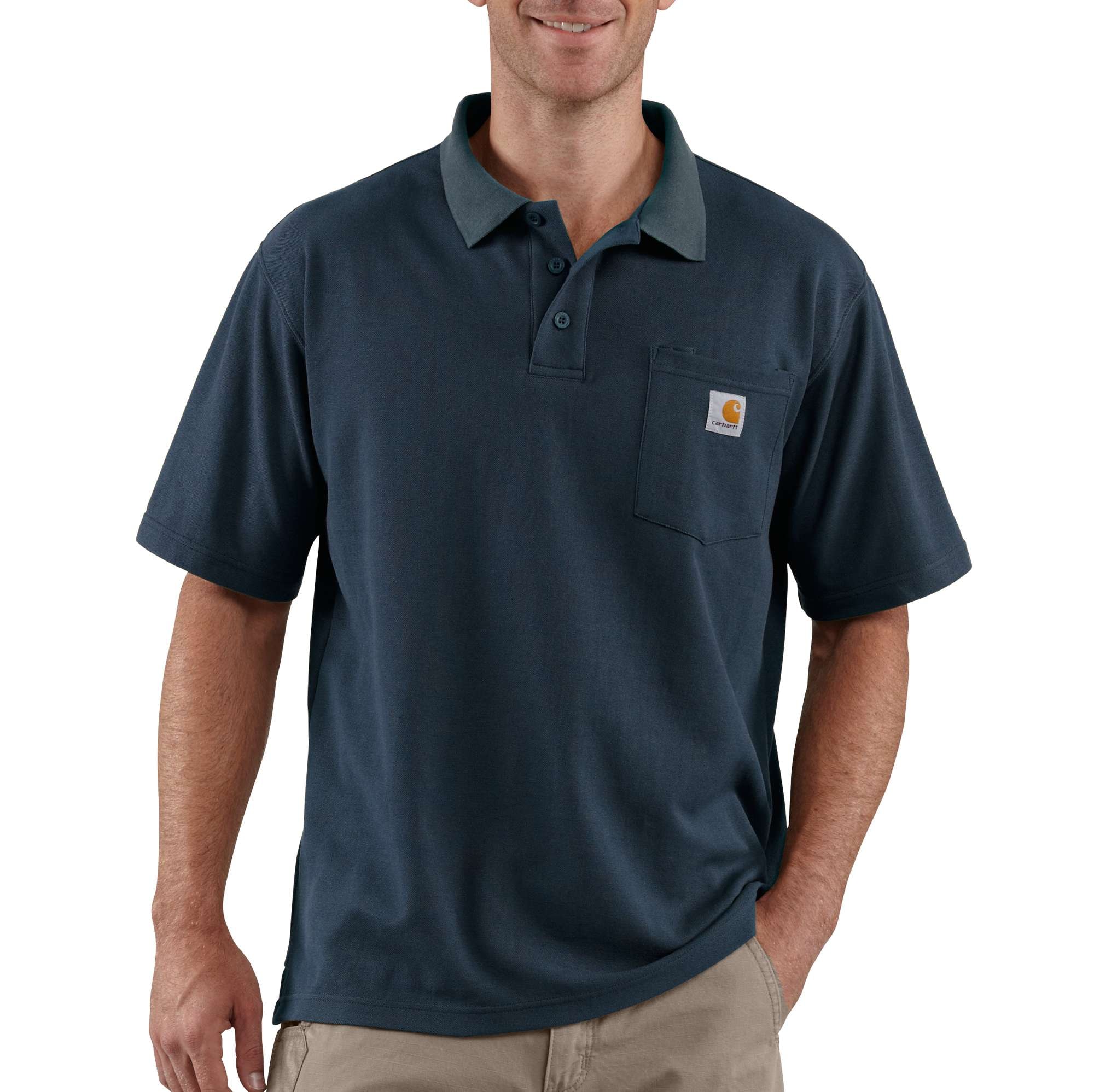 Carhartt Contractor's Polo Shirt Men Navy XXL