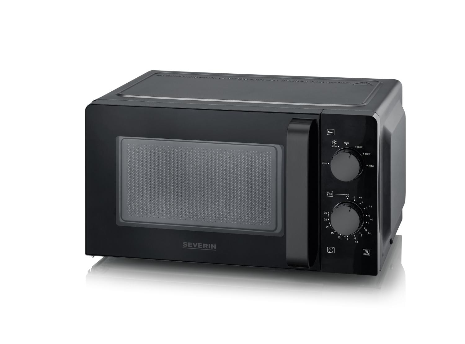 Severin MW 9187 mikrobølgeovn sort 20L 800W