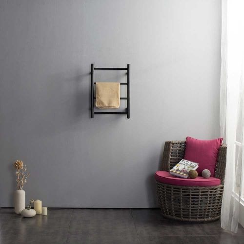 Bathlife Fas 400 håndklædetørrer elektrisk i sort 40 x 55 cm