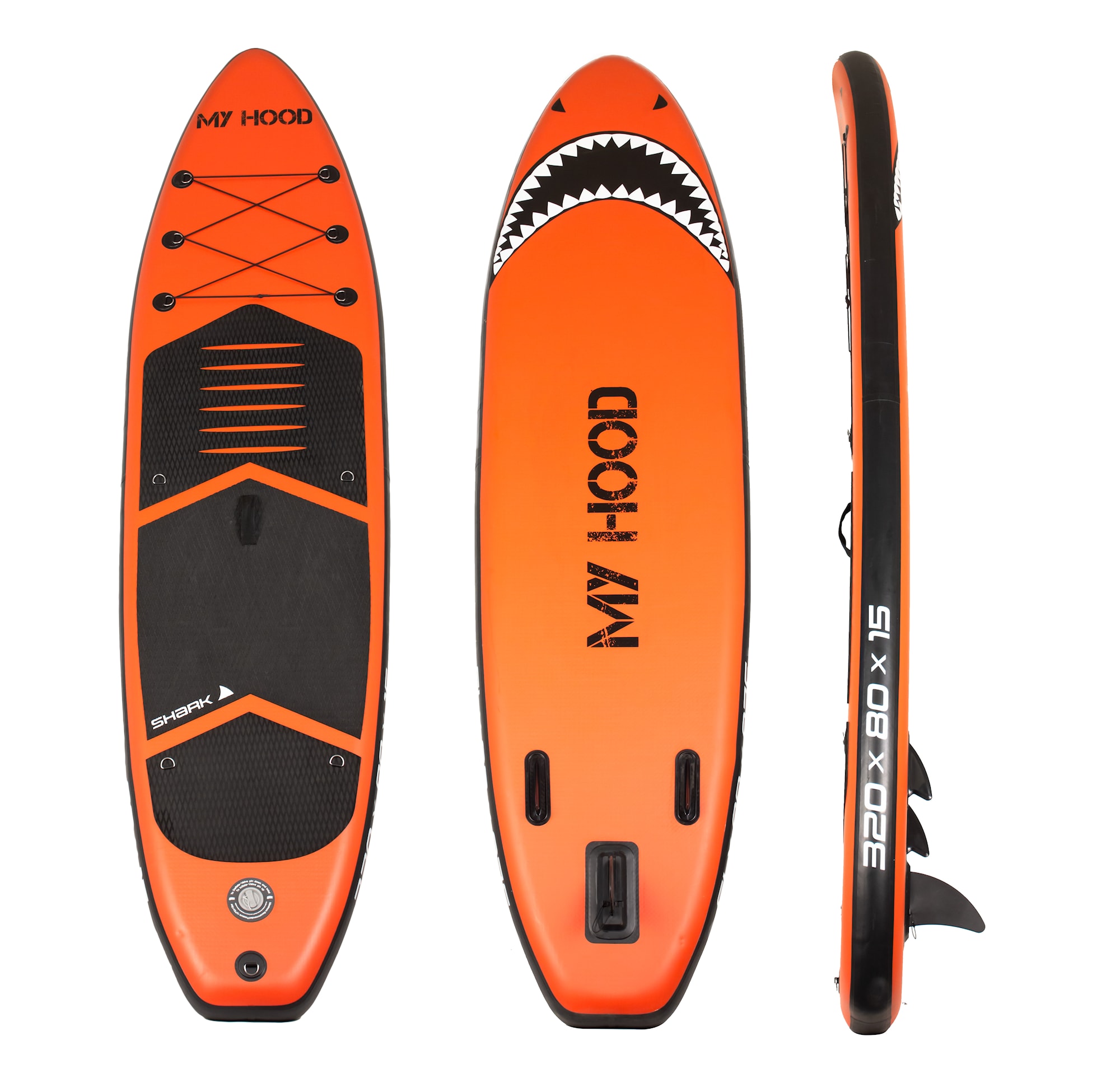 My Hood Sup Board Shark - Orange